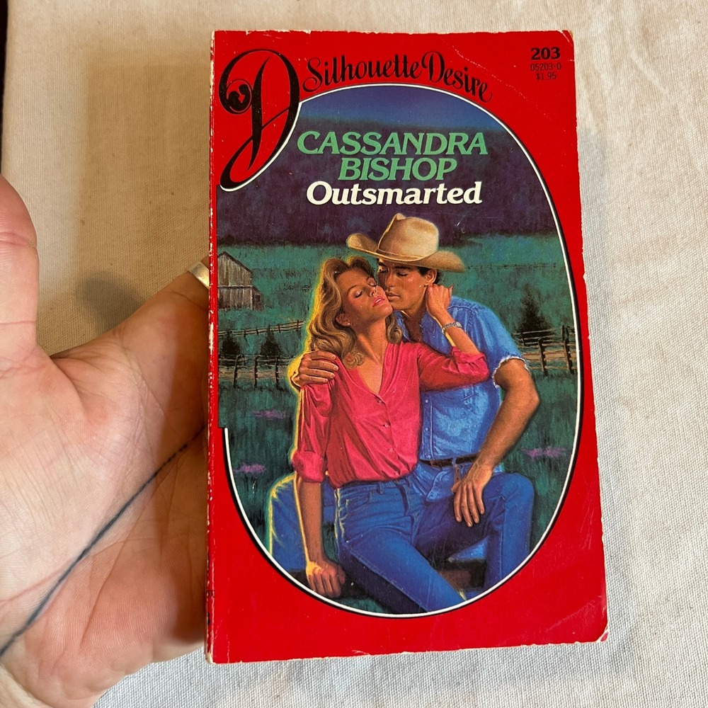 VTG DESIRE 80s Cowboy Romance Book Silhouette Desire Cassandra Bishop Novel USA